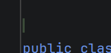 A line in the rider editor showing the cursor at the left of edge of the editor before an invisible XMLDOC